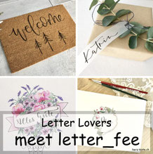 letter_fee zu Gast im Handlettering Interview bei den Letter Lovers mit einer Anleitung um eine Fussmatte zu belettern
