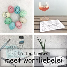 wortliebelei zu Gast im Lettering Interview bei den Letter Lovers mit einer Anleitung für Lettering auf Ostereiern