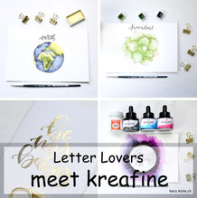 Letter Lovers - kreafine zu Gast im Lettering Interview mit einer Anleitung zum folieren