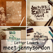 Letter Lovers - jennysordon zu Gast im Lettering Interview mit einer Anleitung zur Musikmeditation