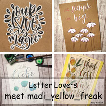 Letter Lovers - madi_yellow_freak zu Gast im Lettering Interview mit einer Anleitung für ein effektvolles schwarz-weiss Lettering