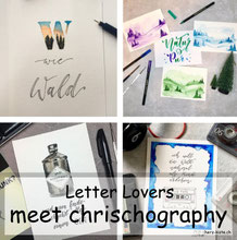 Letter Lovers - chrischography zu Gast im Lettering Interview mit einer Anleitung für eine Illustration im Buchstaben