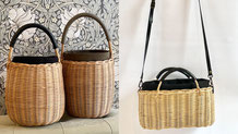 藤編みかごバッグ VOL 1「どんぐりかごバッグ」