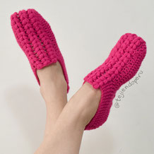 Zapatos o pantuflas con trenzas gorditas tejidas a crochet paso a paso