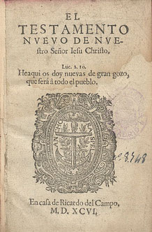 reina Valera Bible 1602 Title page