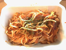 グルテンフリー専門店・米粉パスタdadaのにんにく醤油ポークランチ