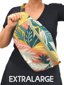 Crossbody Bag XL floral Dschungel Muster 