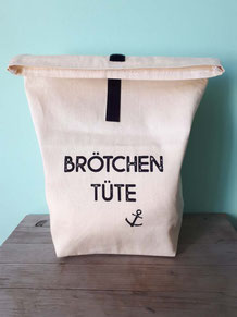 Brotbeutel mit Aufdruck "Brötchentüte" natur