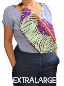 Cross Body Bag XL lila Blüte