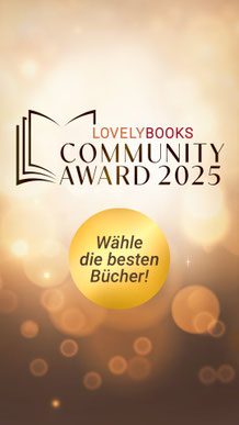 Nominiert für den Lovelybooks Community Award 2025