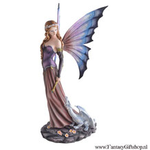 Fantasy Giftshop - Draak - Dragon - Elfje - Fairy - Beeld - Wanda - 53cm