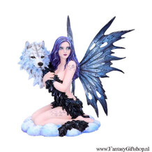 Beeld - Spirit Wolf - 33,5cm - Fantasy Giftshop - Fairy - Elfje - Fee