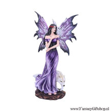 Beeld - Amethyst Companions - 39,5cm - Fantasy Giftshop - Fairy - Elfje - Fee