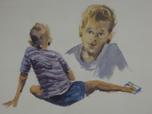 Sergius Pauser, Aquarellstudie