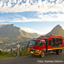 Fahrt auf einer Safari in Südafrika