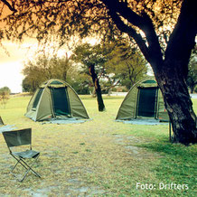 Zelten auf einer Campingsafari in Südafrika