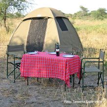 Campingsafaris in Kenia - Zelt
