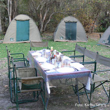 Zelten auf einer Campingsafari in Namibia