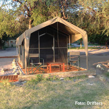 Botswana Safaris - Übernachtung in Zelten