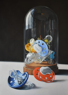 "Atrapando momentos". Óleo sobre lienzo. (100*73 cm).