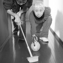 しみずきみこ「ひとりオリンピック」写真
