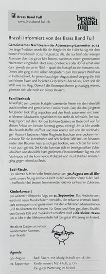 Bericht, Brasli August/September 2025