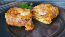 Mini Bacon-Lasagne Mini-Kastenform Tobi Stoneware Pampered Chef Kuchengitter