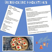 Adventskalender überbackene Hacksteaks gusseiserne Bratpfanne