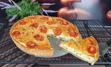 Französische Zucchini-Tarte Quiche- & Tarteform Pampered Chef Tomaten Kuchengitter