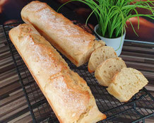 Baguette in der Kuchenform für Zahlen und Buchstaben Pampered Chef Grillen Beilage