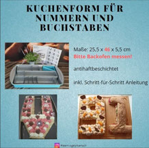 Kuchenform Nummern Buchstaben lettercake Pampered Chef