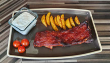 Spareribs mit Wedges großer Ofenzauberer plus Stoneware Pampered Chef