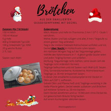 Brötchen emaillierte Gusseisenpfanne Pampered Chef Adventskalender