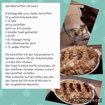 Adventskalender Spiralkartoffeln mit Lachs White Lady