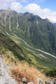 前穂高岳と岳沢