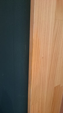 無垢集成材ドア枠リペア補修