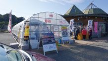 「道のえき みなまた」の牡蠣小屋 