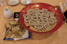 へぎそばでねぎらう