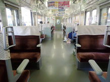 赤穂線の車内