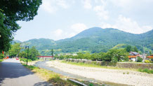 津和野川沿いをサイクリング