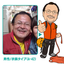 写真を元に似顔絵を描くプロのスキル、マルチクリエイターYORIYASUが手掛けた制作例