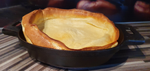 Dutch Baby Ofenpfannkuchen gusseiserne Bratpfanne Gusseisenpfanne Nixe Kuchengitter Silikonpinsel