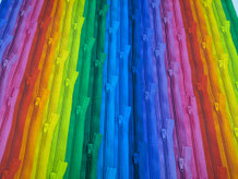 bunte Reißverschlüsse Baumwollstoff Nähen