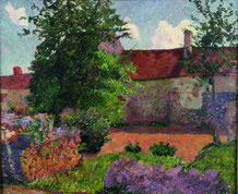 Henri Delavallée, Paysage à Marlotte, huile sur toile, collection musée des beaux-arts de Brest métropole.