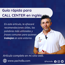 Guía rápida para CALL CENTER en inglés - Pacho8a inglés