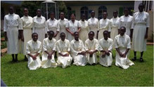 Novices with Sr. Sheeja in Namugongo