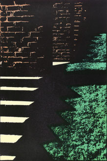 'Steps 3', screen print, 38.5 x 56.5cm