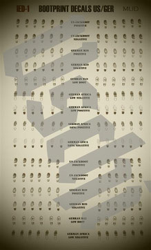 IED-1 Bootprint decal MUD