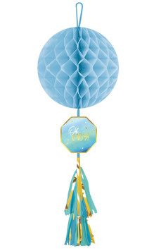 Honeycomb babyshower blauw         € 5,99