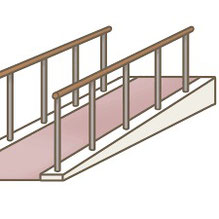 玄関にはスロープを作っておく